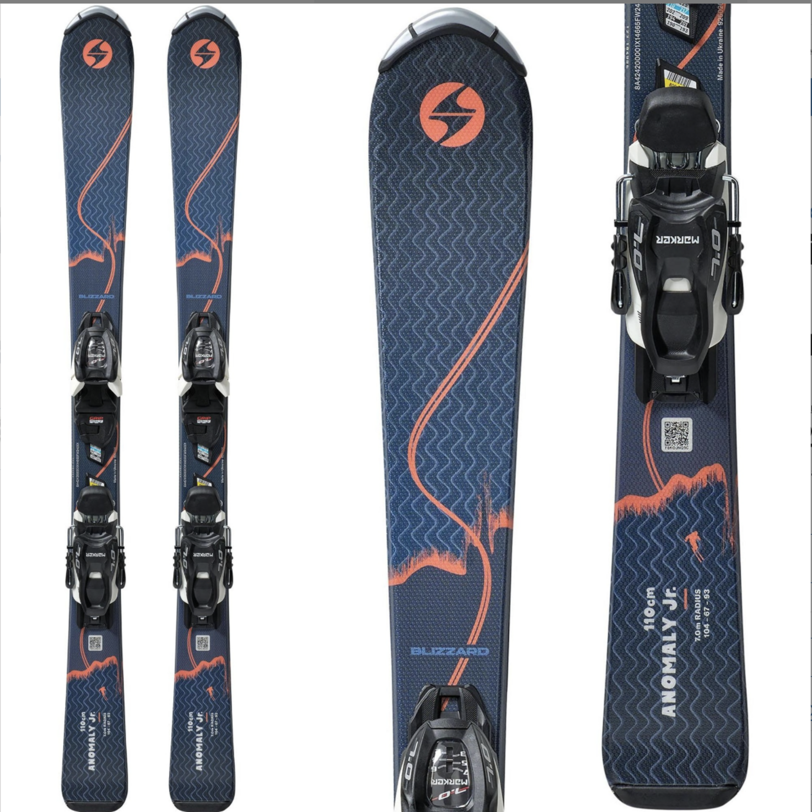 Blizzard Blizzard Anomaly JR Alpine Ski w/FDT 4.5 (YTH) F26
