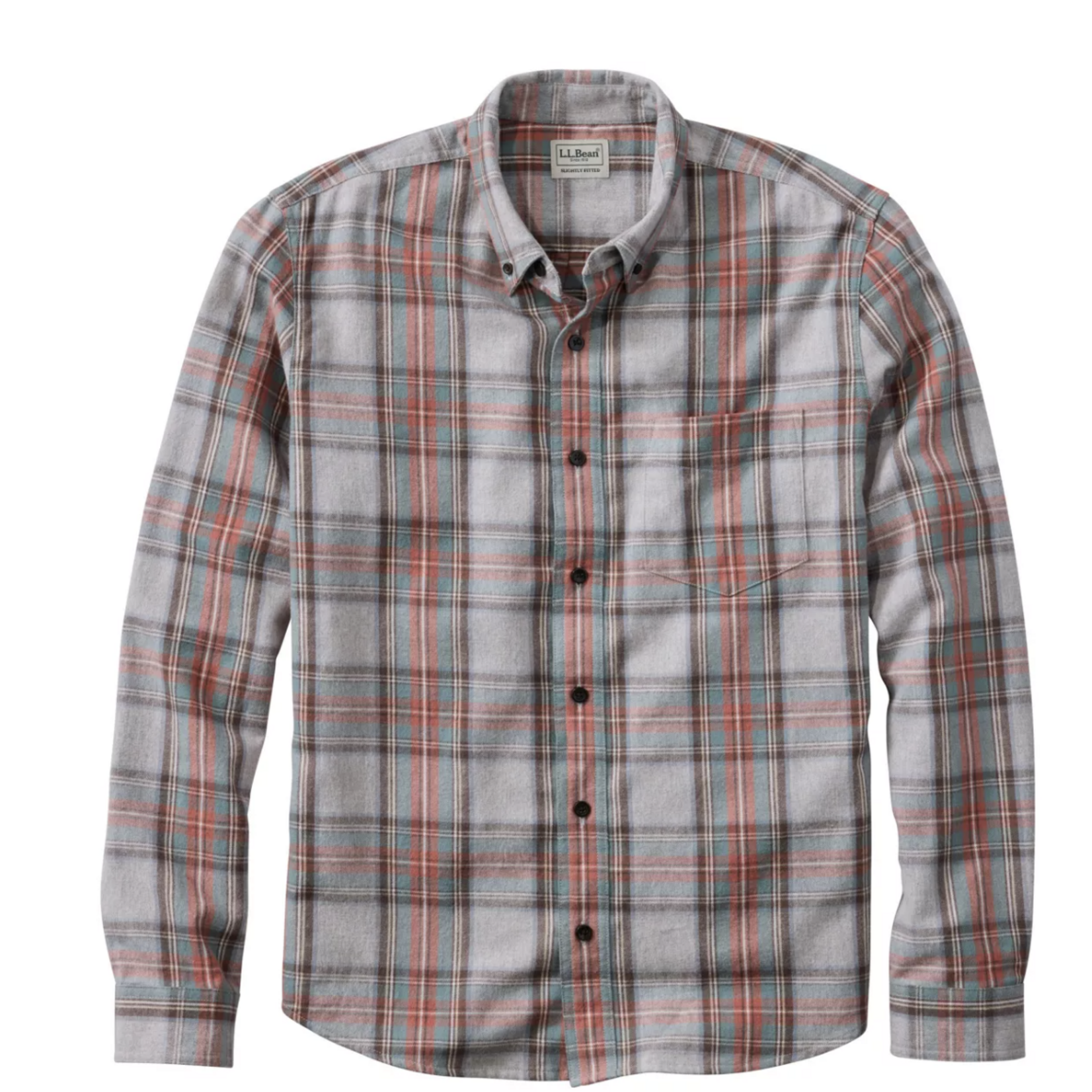 L.L Bean L.L. Bean Scotch Plaid Button Down Untucked Slightly Fitted (M)