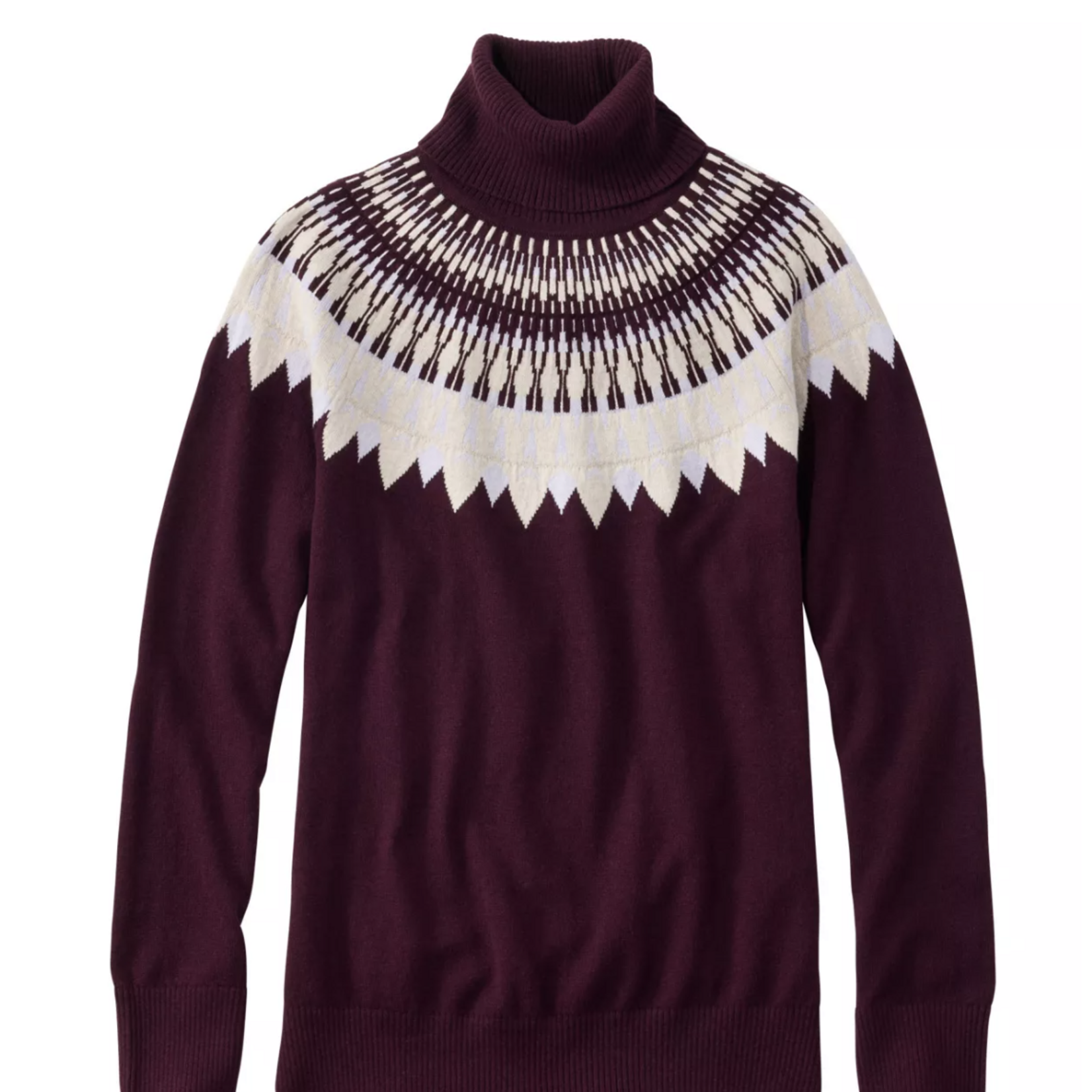 L.L Bean L.L. Bean Cotton/Cashmere Sweater Turtleneck (W)