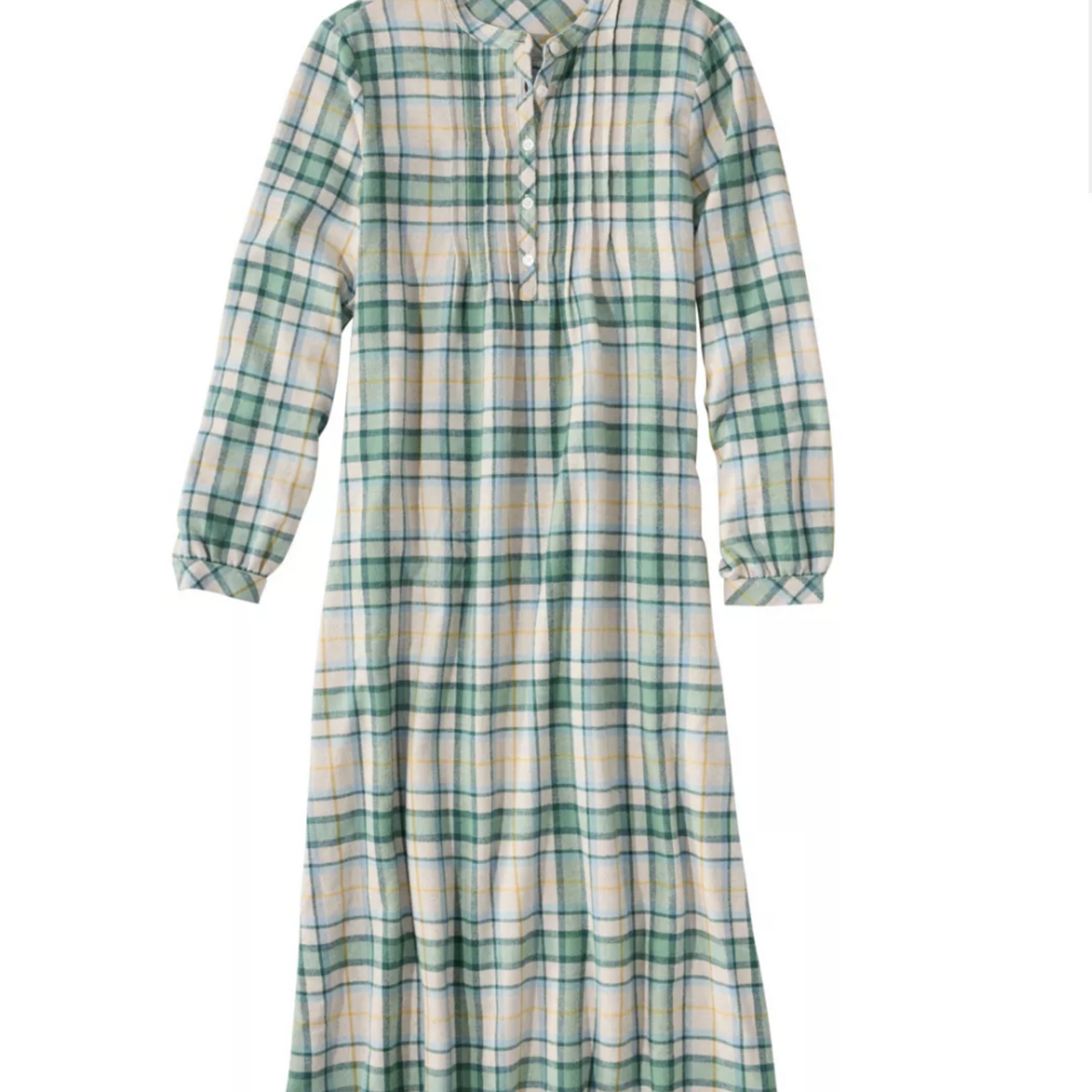 L.L Bean L.L. Bean Plaid Flannel Nightgown Pintuck (W)