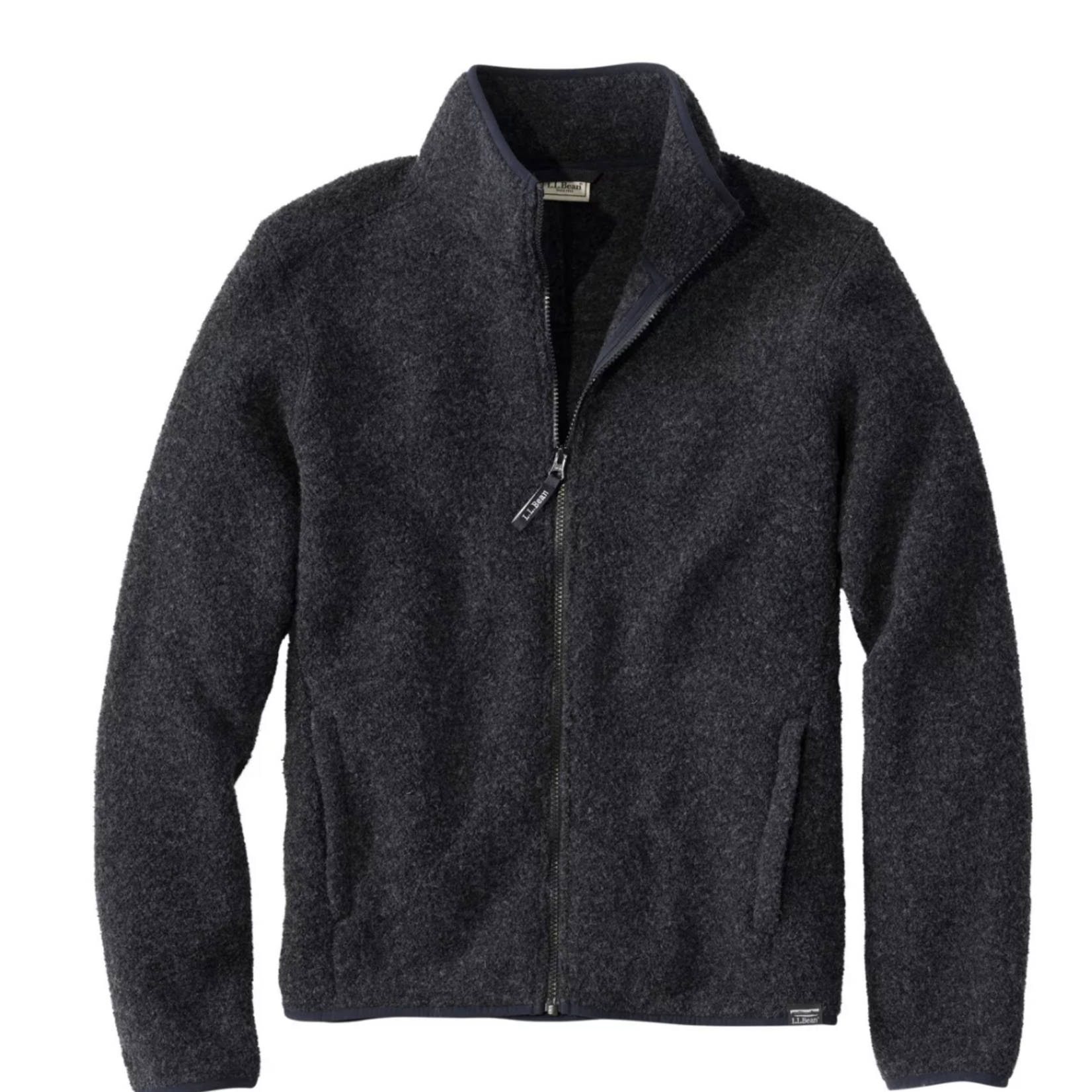 L.L Bean L.L. Bean All Season Wool Fleece Full Zip Sweater (M)