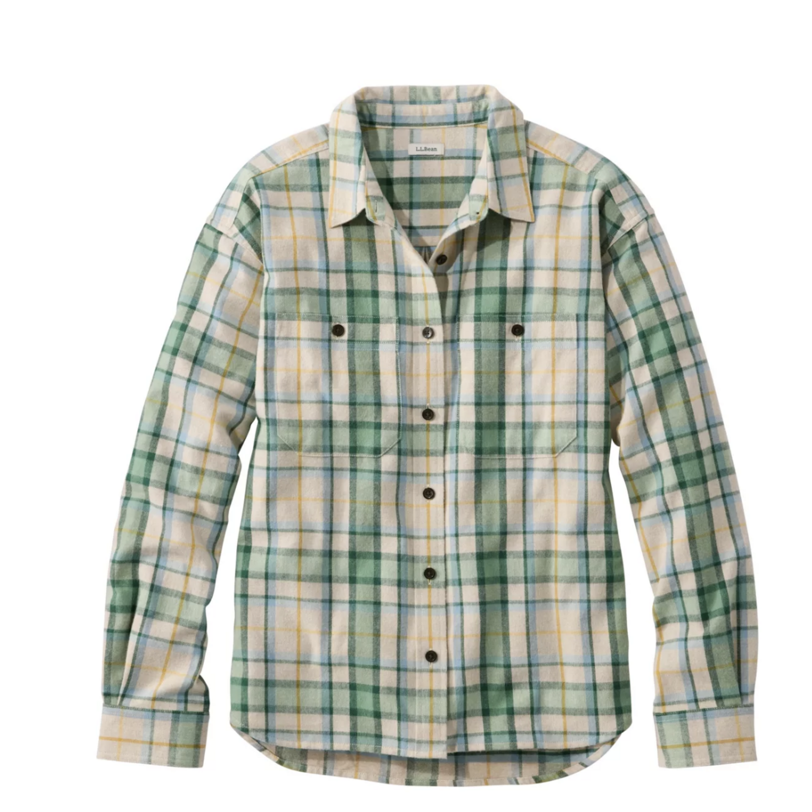 L.L Bean L.L. Bean Plaid Heritage Boyfriend Shirt (W)