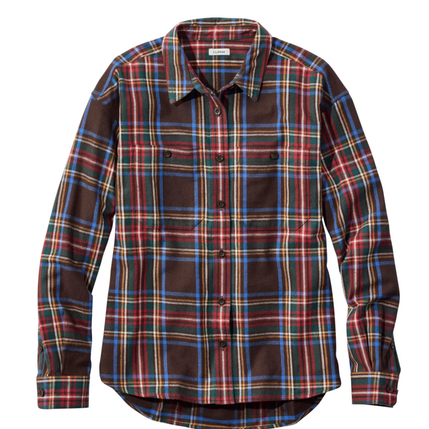 L.L Bean L.L. Bean Plaid Heritage Boyfriend Shirt (W)