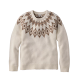 L.L Bean L.L. Bean Classic Ragg Wool Crewneck Fair Isle Sweater (W)