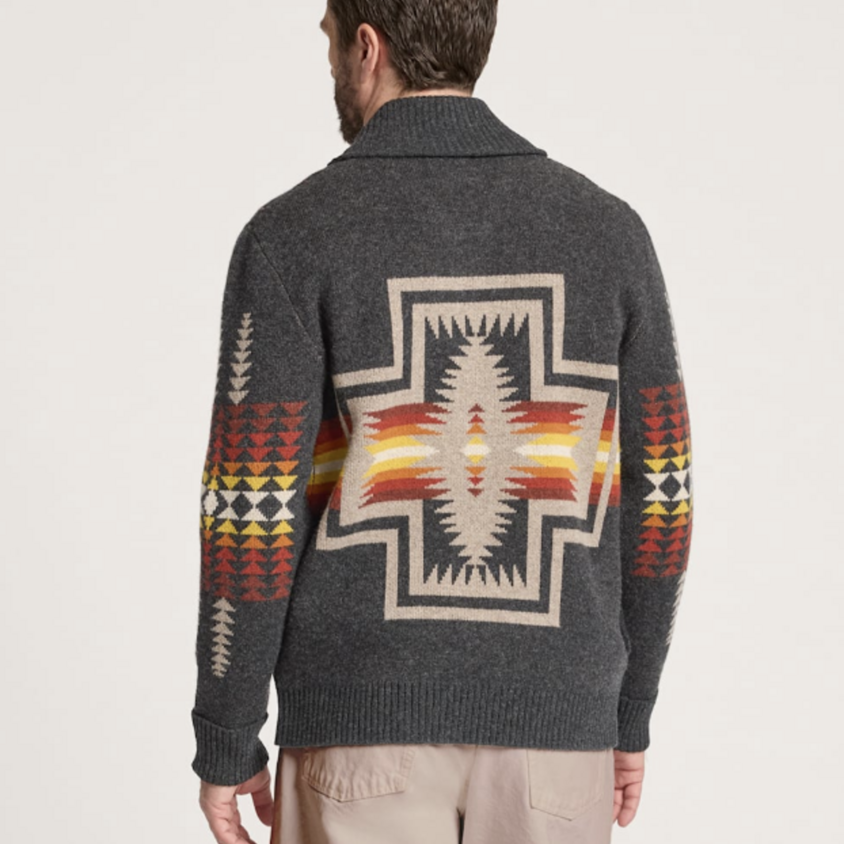 Pendleton Pendleton Harding Zip Lambswool Cardigan (M)