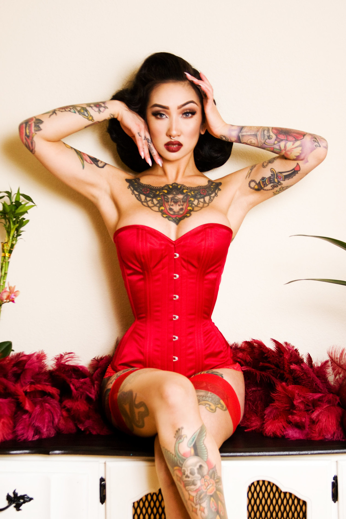 Signature Sweetheart Overbust Corset [Made to Order] - Dark Garden