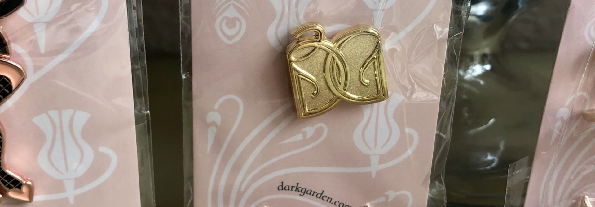 Dark Garden Monogram Pin