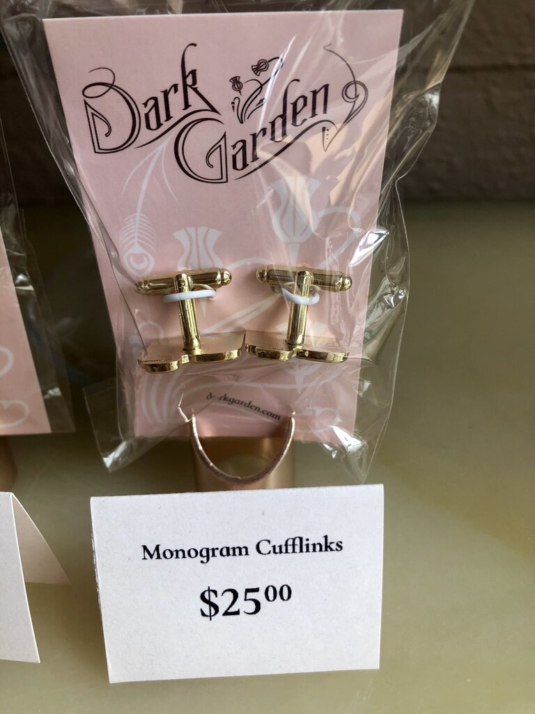 Dark Garden Dark Garden Monogram Cufflinks