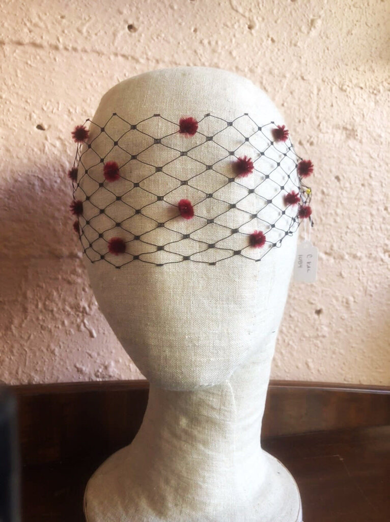 Kalico Delafay Kalico Delafay Veil Mask with Chenille Stem Dots (any color veil or chenille)