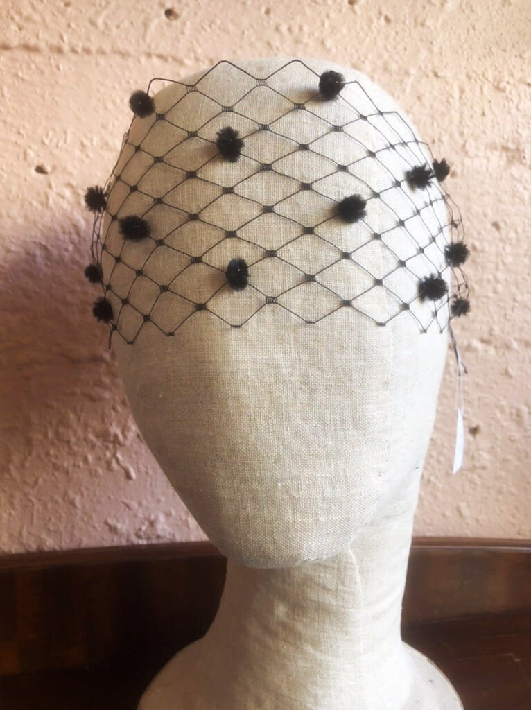 Kalico Delafay Kalico Delafay Veil Mask with Chenille Stem Dots (any color veil or chenille)