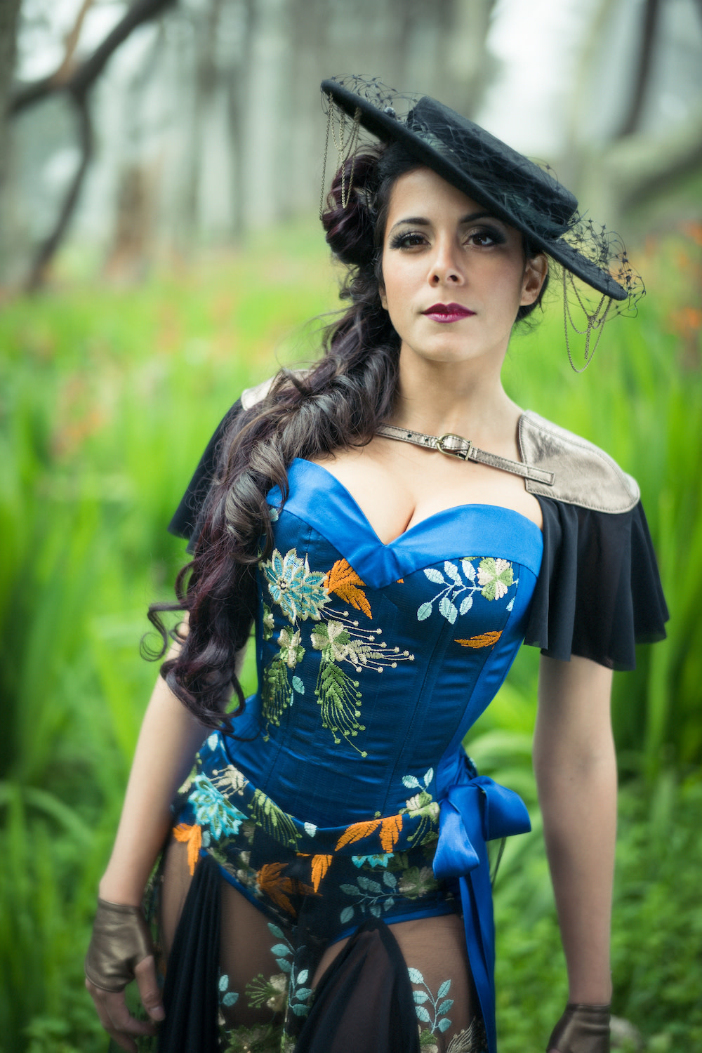 Bespoke Corset Dress (Satin or Brocade) - Dark Garden Unique