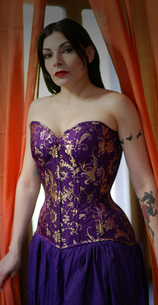 Dark Garden Bespoke Sweetheart Longline (Satin or Brocade)
