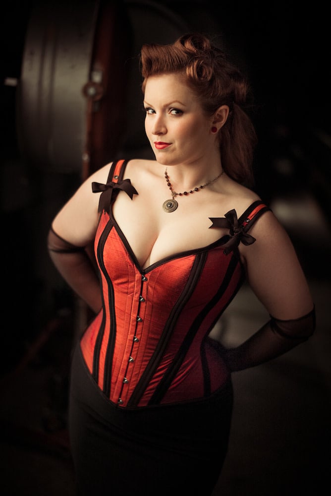 Bespoke Aziza with Straps (Satin or Brocade) - Dark Garden Unique Corsetry,  Inc.