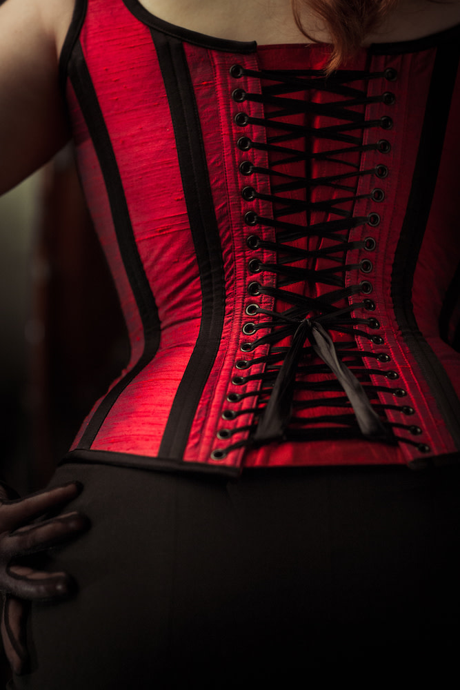 Red Rhinestone Corset – AbracadabraNYC