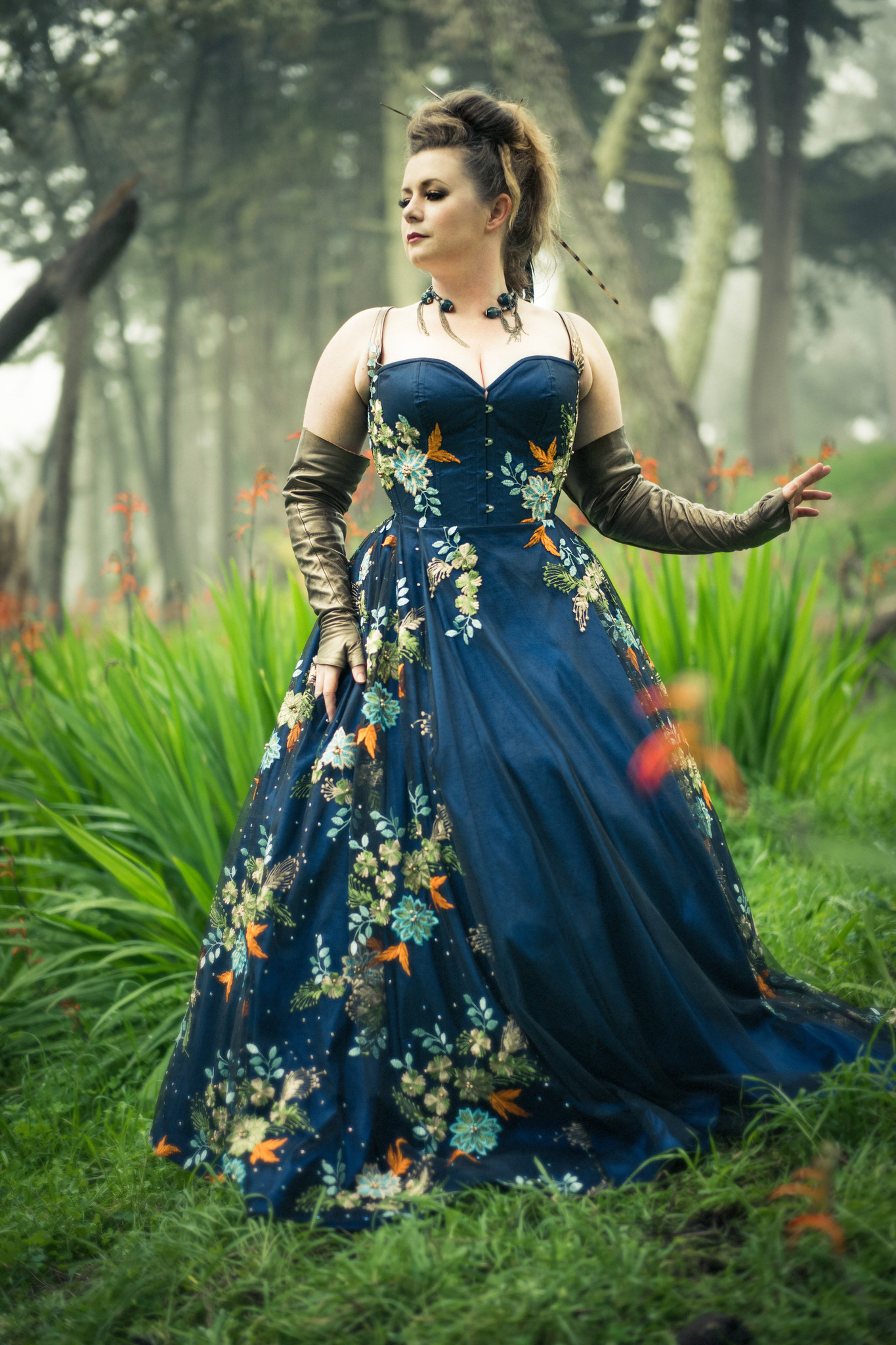 Bespoke Corset Dress (Satin or Brocade) - Dark Garden Unique Corsetry, Inc.