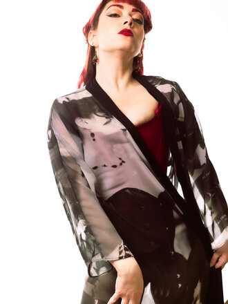 Dark Garden Dark Garden Photo Print Robe Dark Garden Dark Garden Photo Print Robe