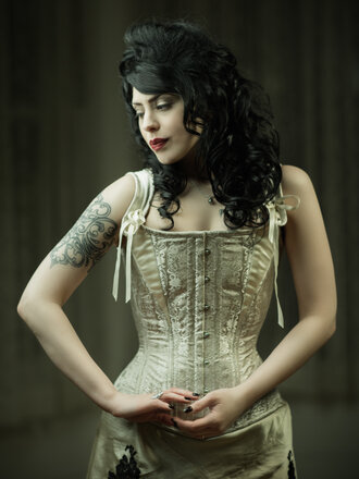 Dark Garden Signature Alexandra in Brocade [Made To Order]