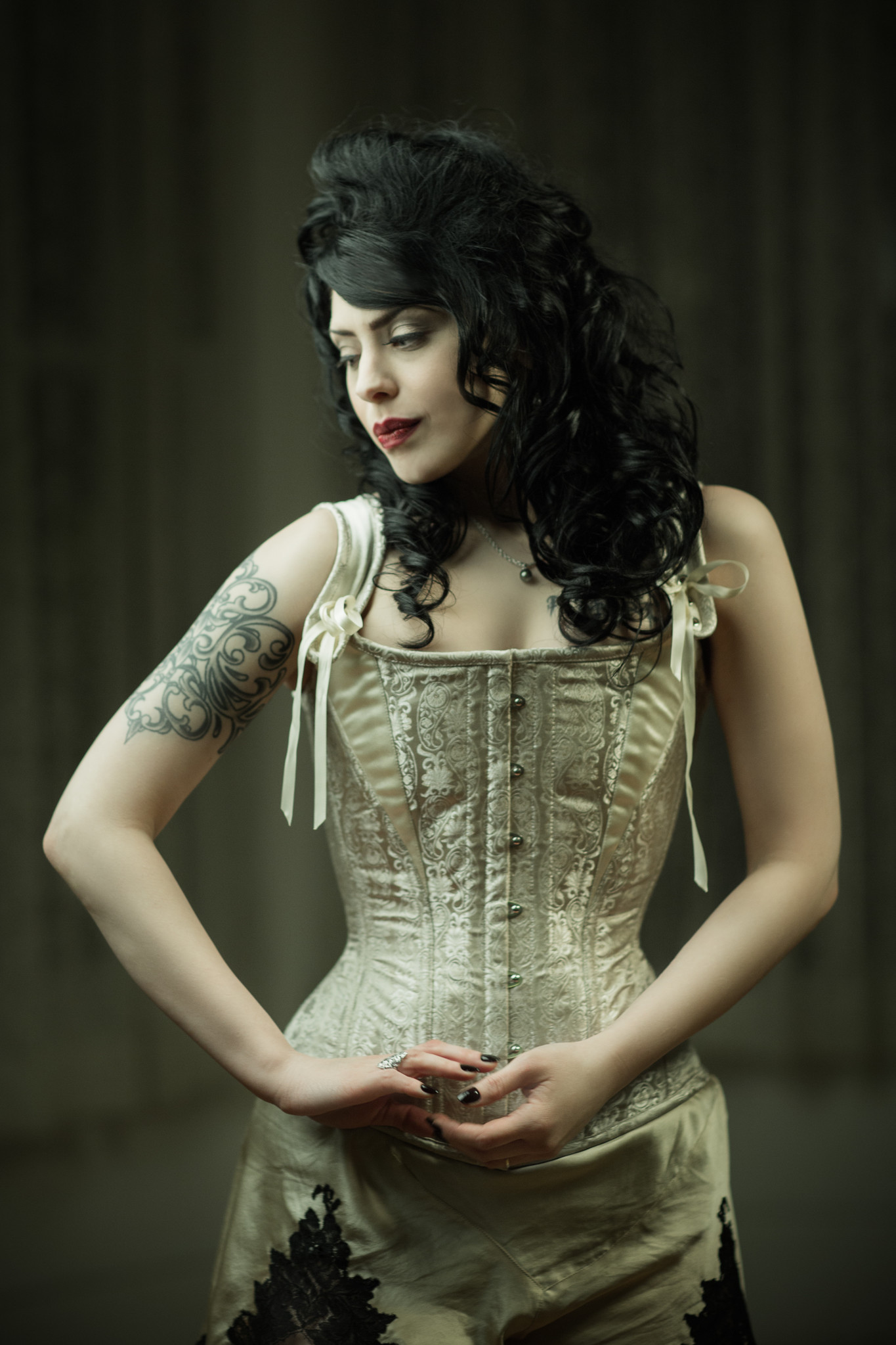 Signature Alexandra Overbust Corset [Made to Order] - Dark Garden