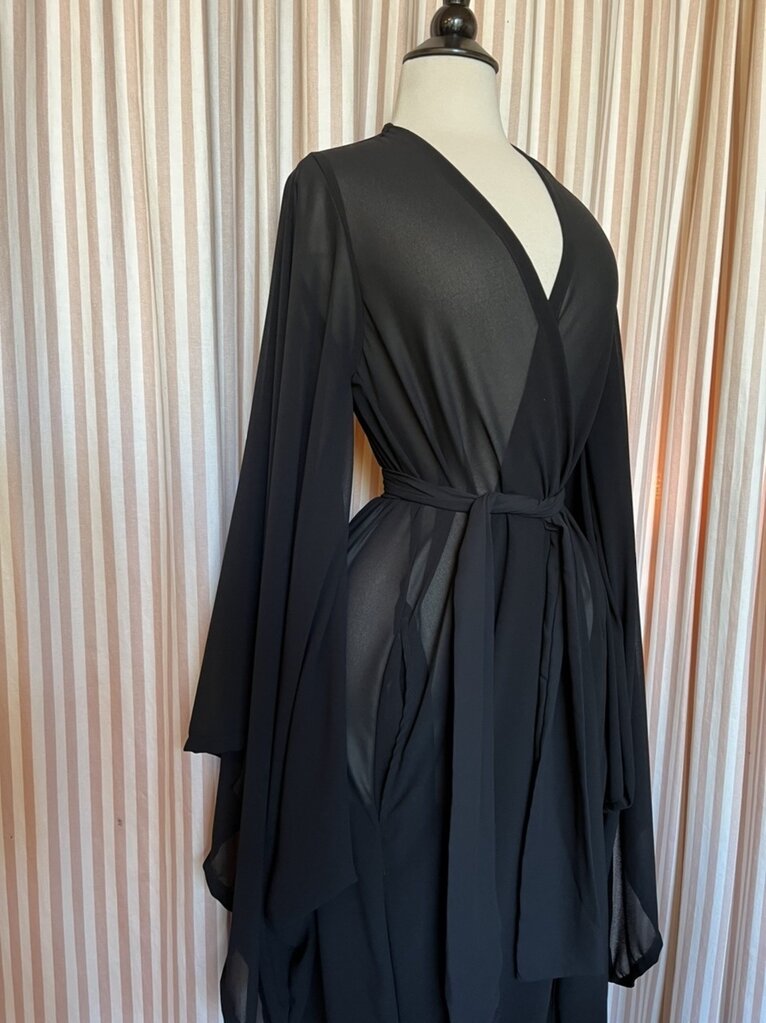 Jennafer Grace Jennafer Grace Black Sheer Kimono