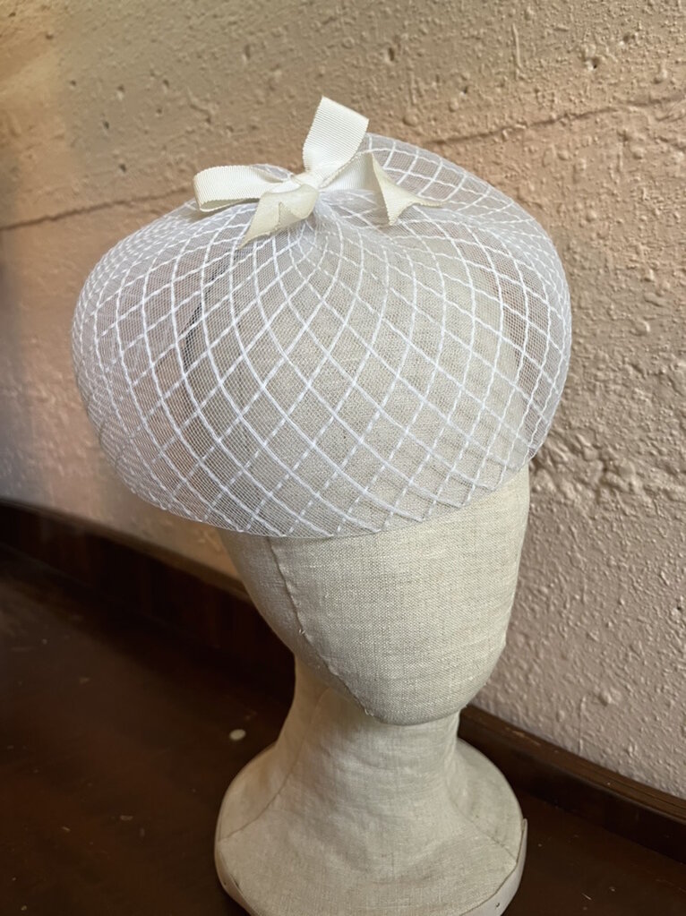 Pop Antique Pop Antique Classic Fascinator White Wedding