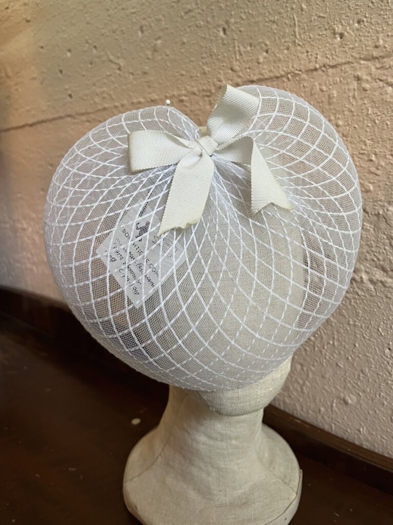Pop Antique Pop Antique Classic Fascinator White Wedding