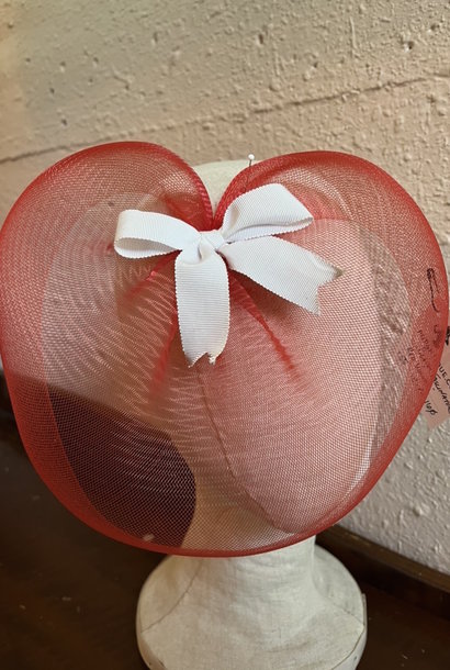 Pop Antique Red Velvet Classic Fascinator