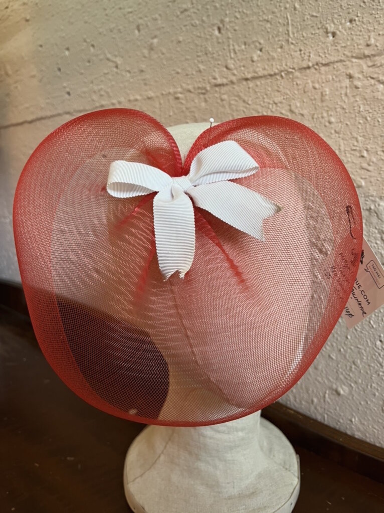 Pop Antique Pop Antique Red Velvet Classic Fascinator