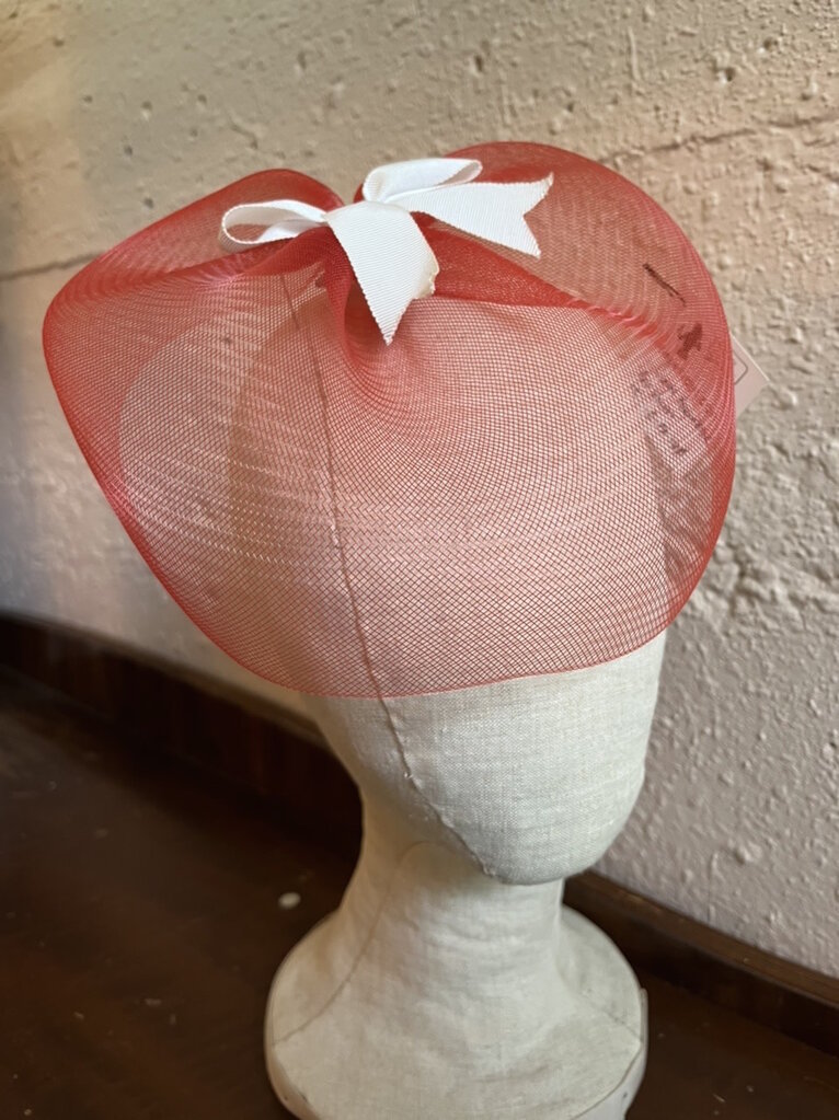 Pop Antique Pop Antique Red Velvet Classic Fascinator