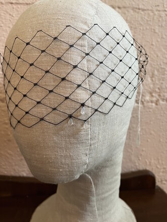 Kalico Delafay Veil Mask with Moonstone Tear Drops (any color of veil) Kalico Delafay Veil Mask with Moonstone Tear Drops (any color of veil)