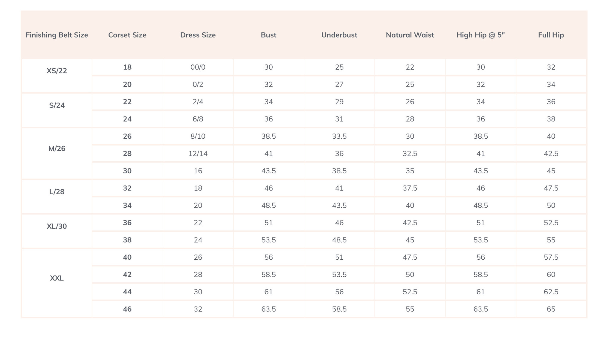 Esbelt Waist Cincher Size Chart and Size Guide - Get The Right Size – The  Magic Knicker Shop