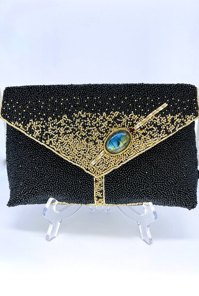 Ricki Designs Silver Rainbow Clutch - Dark Garden Unique Corsetry, Inc.