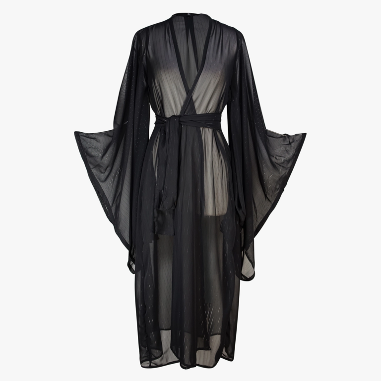 Jennafer Grace Jennafer Grace Pinstripe Capone Kimono