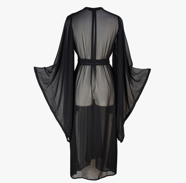 Jennafer Grace Jennafer Grace Pinstripe Capone Kimono