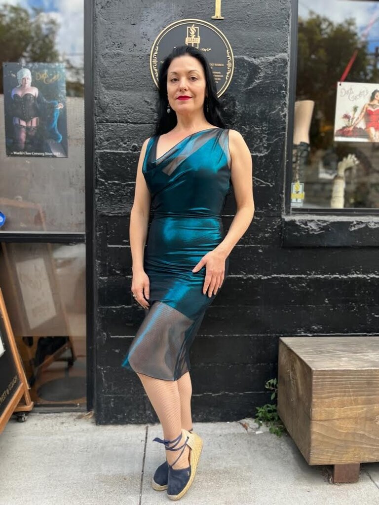 Dark Garden Sheer Sophia Dress