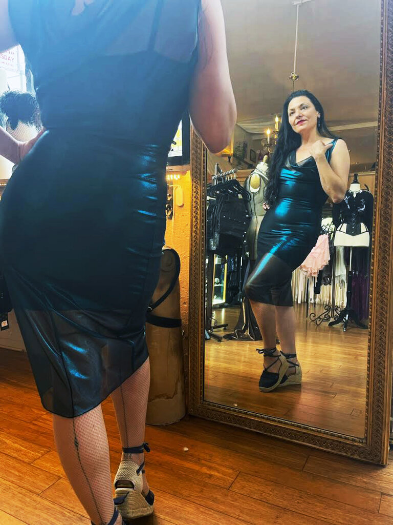 Dark Garden Sheer Sophia Dress