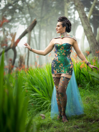 Dark Garden Bespoke Corset Dress