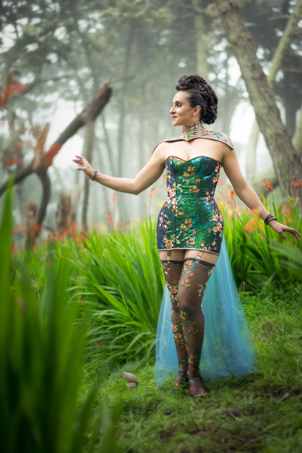 Bespoke Corset Dress (Satin or Brocade) - Dark Garden Unique