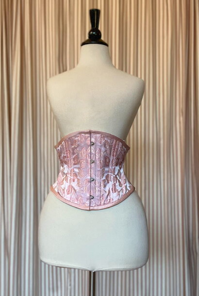Limited Edition Pink Roses Brocade Waspie 24