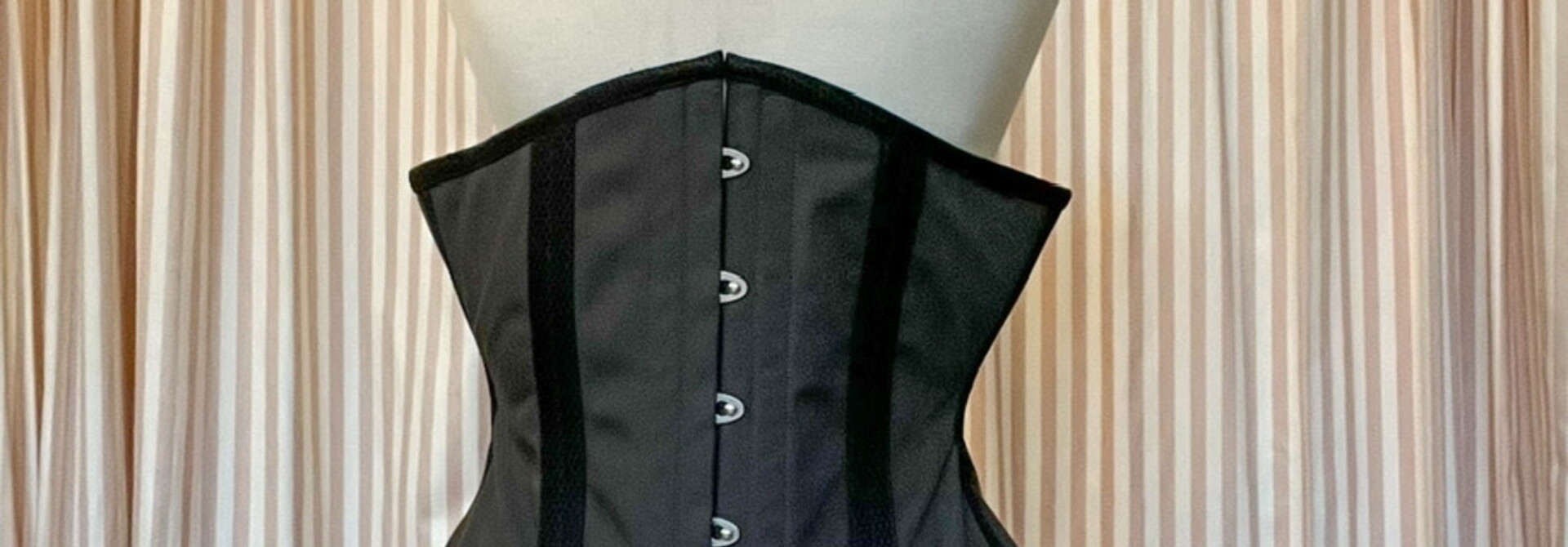 Limited Edition Charcoal Poplin with Black Diamond accents Tailored Cincher 23