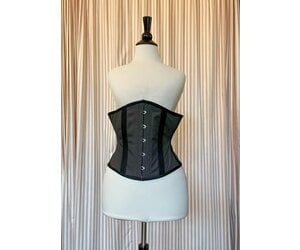 Tailored Strapless Corset Top in Charcoal