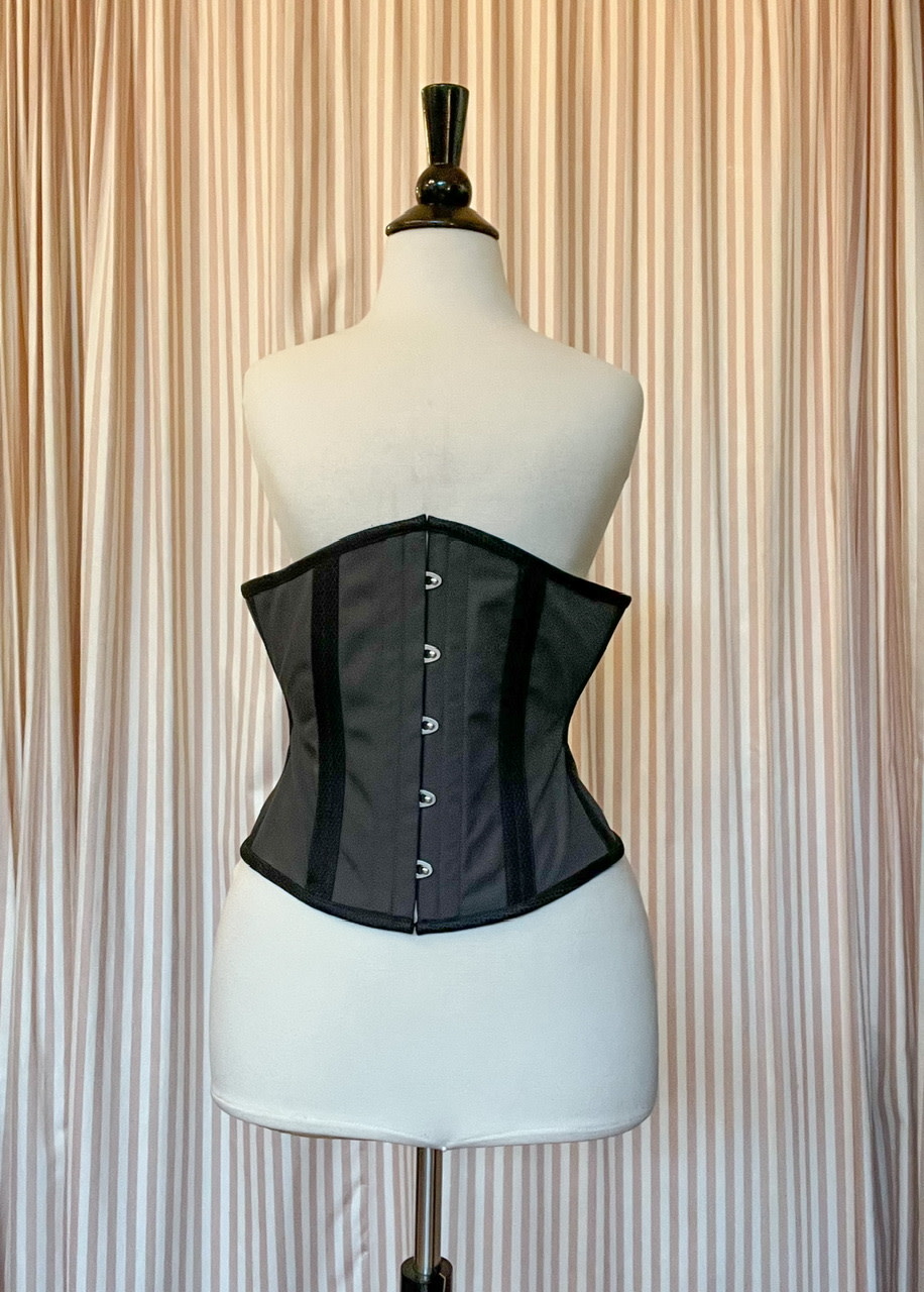 Limited Edition Charcoal Poplin with Black Diamond accents Tailored Cincher 23-1