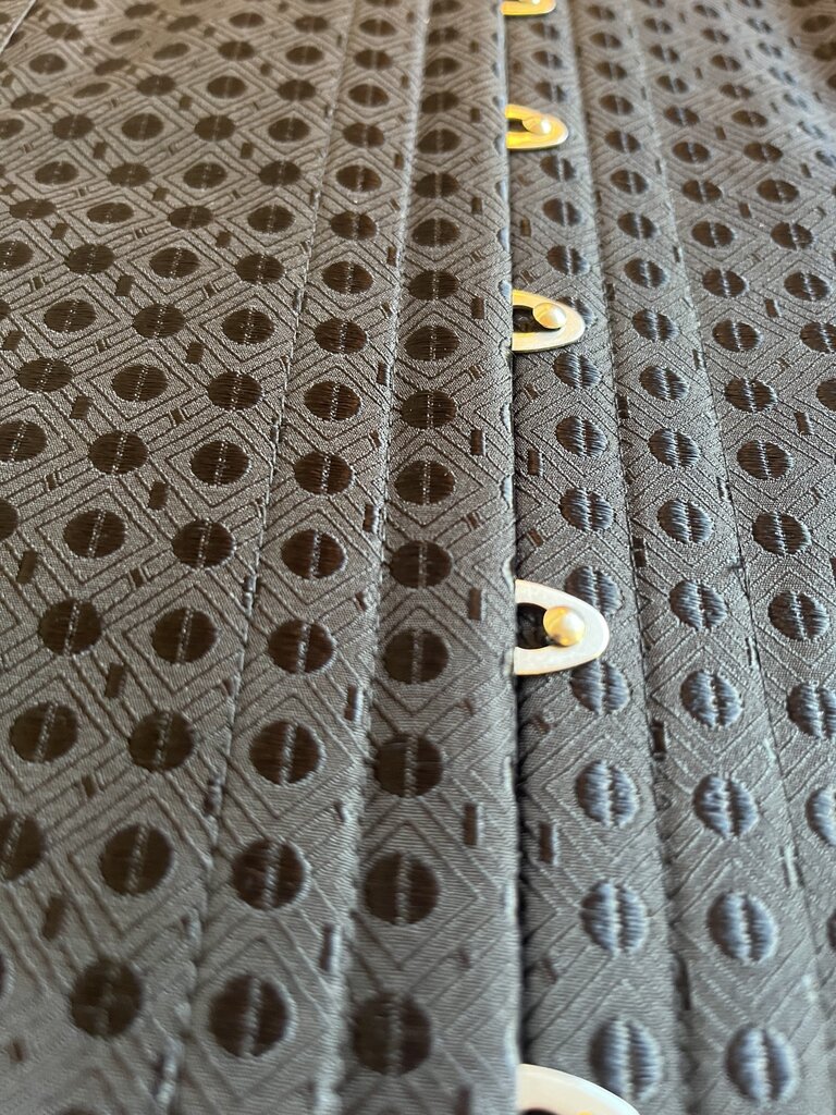 Dark Garden Tailored Cincher in Black Coffee Bean Brocade 35 (Limited Edition)