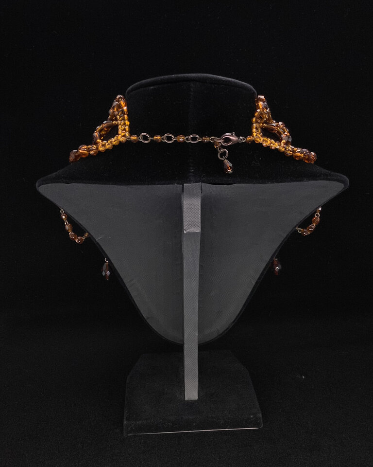 Nancy K Designs Nancy K Topaz Burnt Sienna Large Gothic Choker