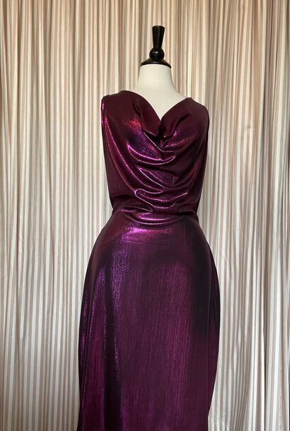 Limited Edition Sophia Dress Fuschia Metallic XXL