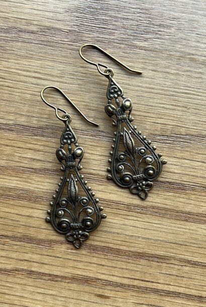 Bronze Filigree Earrings