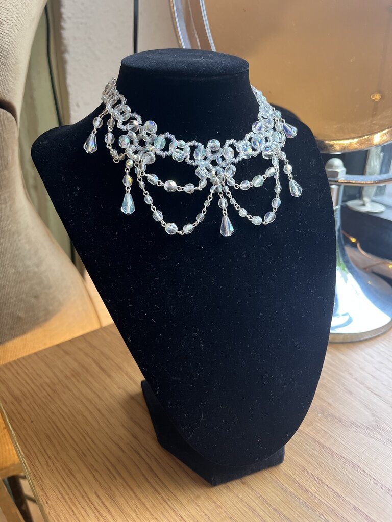 Nancy K Designs Nancy K Small Crystal Bib Gothic Choker