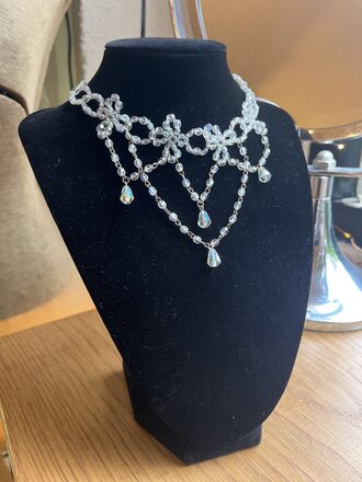 Nancy K Designs Nancy K Delicate Crystal Chain Gothic Choker Nancy K Designs Nancy K Delicate Crystal Chain Gothic Choker
