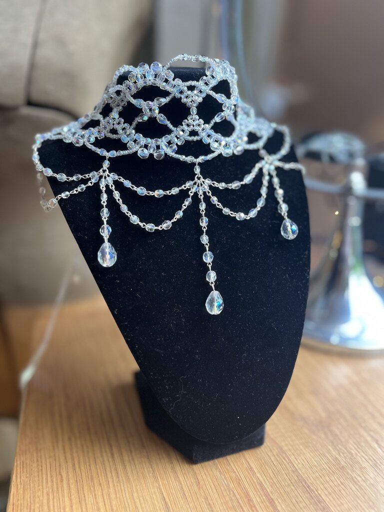 Nancy K Designs Nancy K Crystal Large Gothic Choker