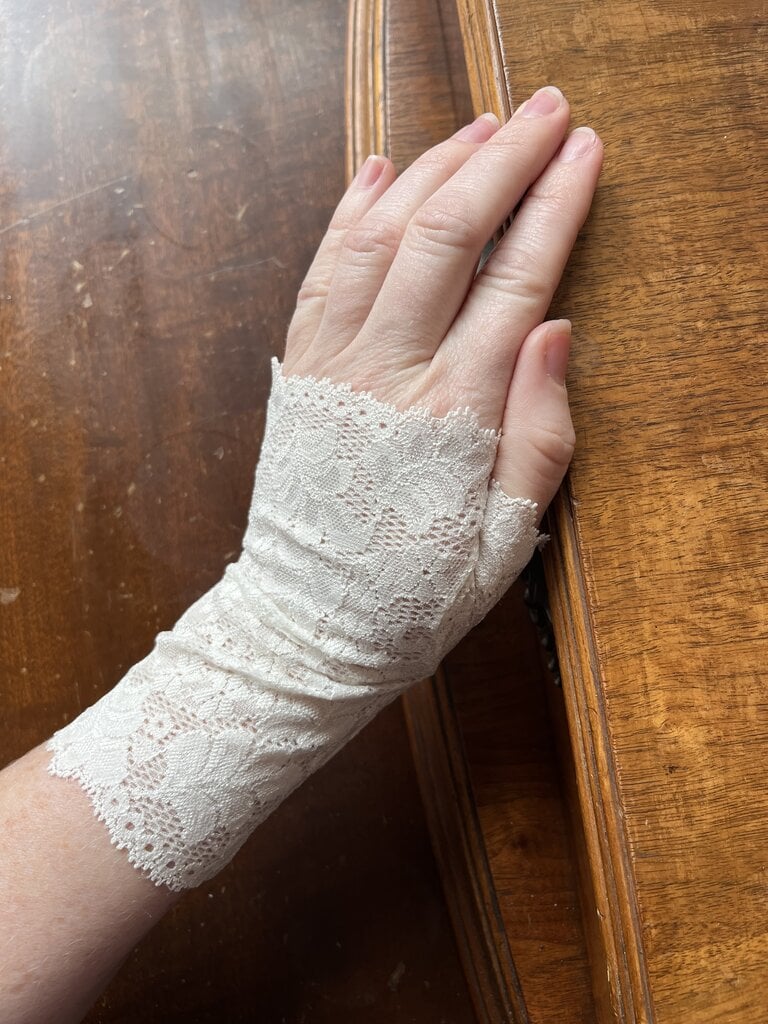 Dark Garden Fingerless Lace Gloves