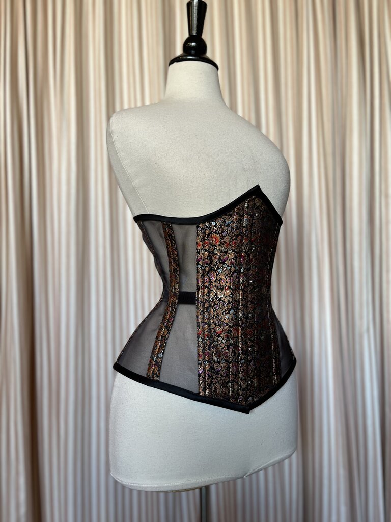 Dark Garden Cupid in Risqué Byzantine Brocade & Black Mesh 22 (Limited Edition)